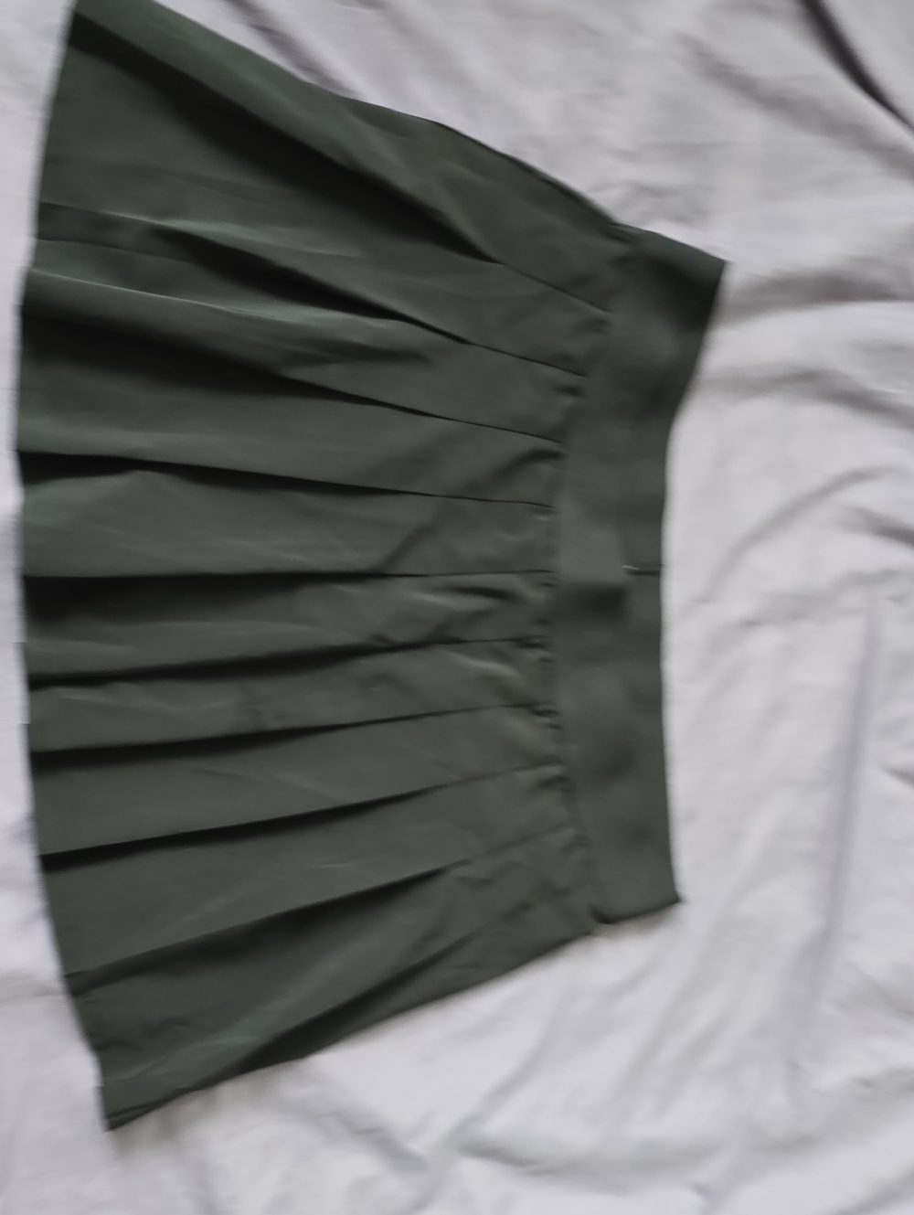 Pleated A-Line Mini Skort In Black